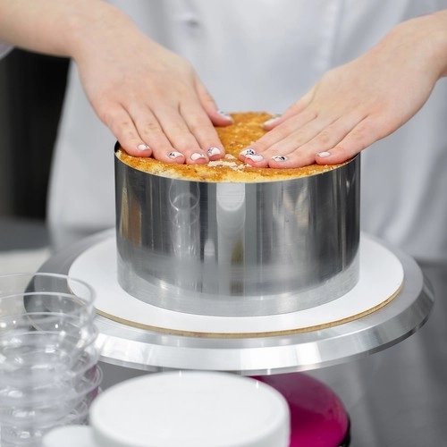 Kageform 20 cm i rustfrit stål