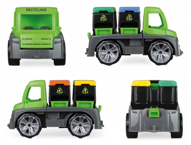 Auto Truxx lastbil med containere med figur plastik 28cm i kasse 39x16x22cm 24m+