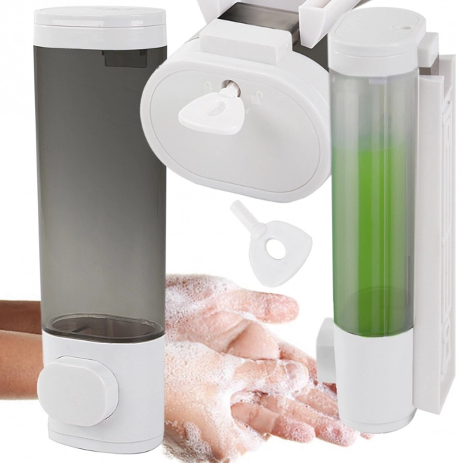 Væghængt sæbe- og shampoondispenser 300 ml