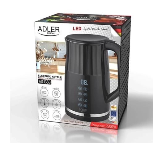 Kedel med LED 1,7l og temperaturstyring