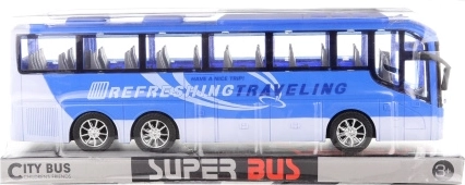 Blå friktionsbus