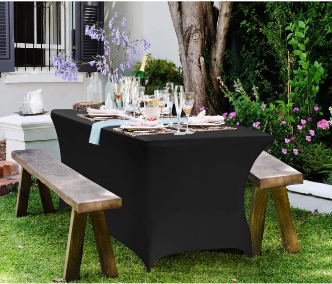Universel elastisk borddæksel til catering 180 cm sort MultiGarden