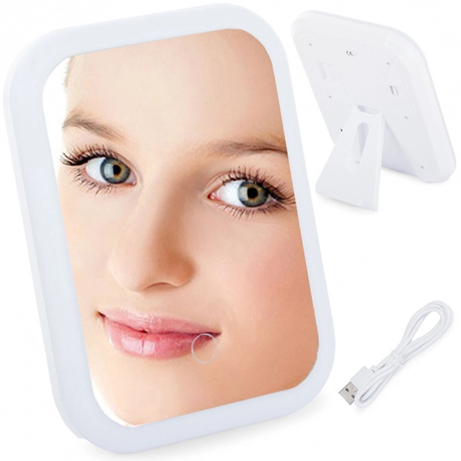 Oplyst kosmetisk make-up spejl