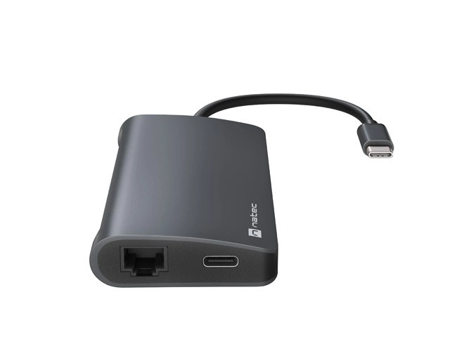Multiportrættet USB-C adapter Natec Fowler 2 V2