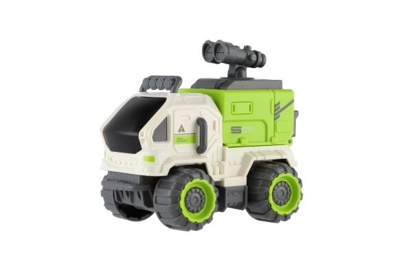 Rumfart bil plastik 7x10cm med svinghjul 3 slags