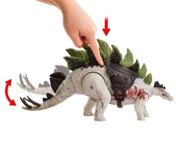 Jurassic Verden Gigantisk Angribende Dinosaur - Stegosaurus HLP24