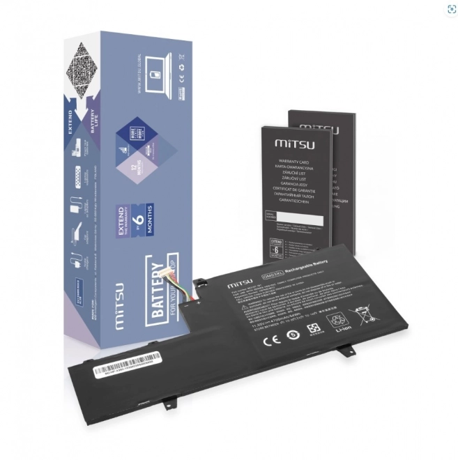 Batteri til HP OM03XL X360 1030 G2 EliteBook