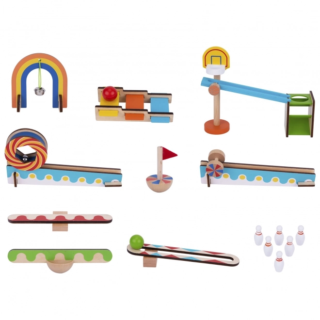 Træ klodser domino / domino puslespil Tooky Toy