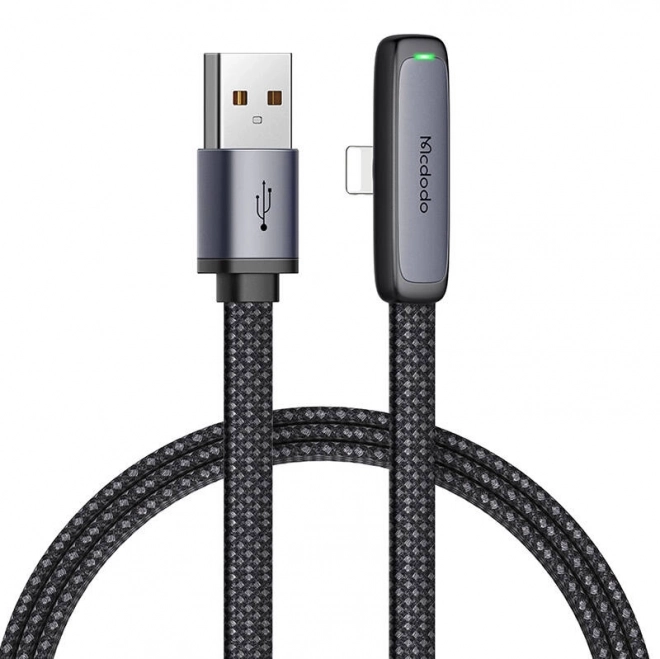 Mcdodo CA-2791 vinklet USB til lynkabel, 1,8 m (sort)