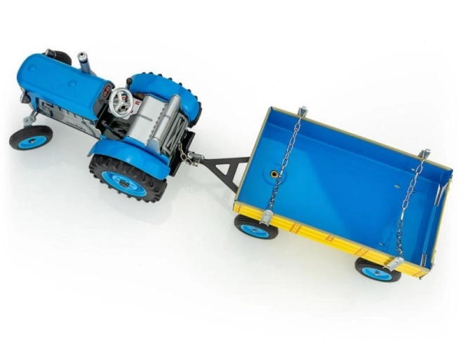 Traktor Zetor med anhænger rød på nøgle metal 28cm Kovap i æske
