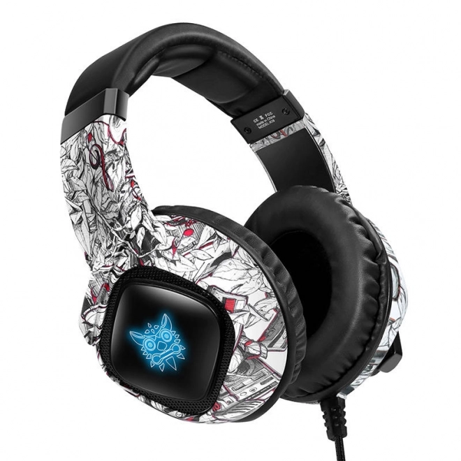 Gaming hovedtelefoner Onikuma K19 Camouflage hvid