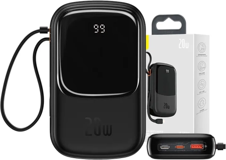 Baseus Qpow Pro powerbank med 20.000 mAh kapacitet og hurtigopladning 20 W