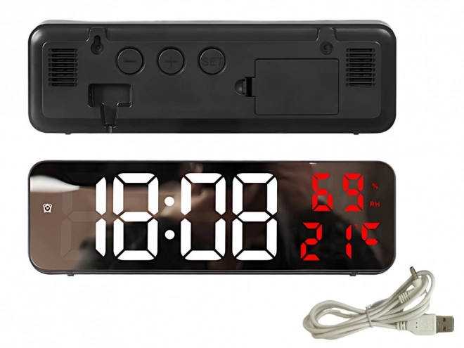 Elektroniske digitale ure med termometer og alarm