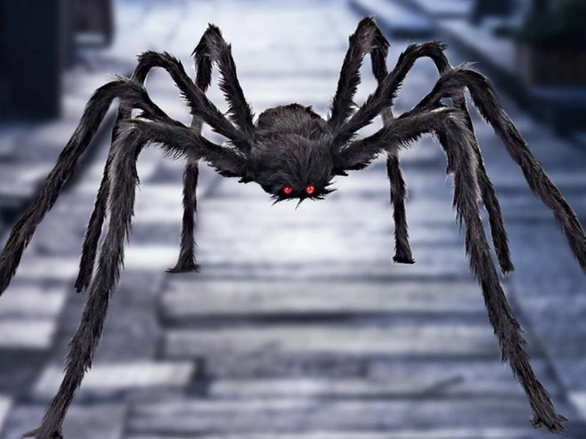 Kæmpe halloween edderkop tarantel dekoration