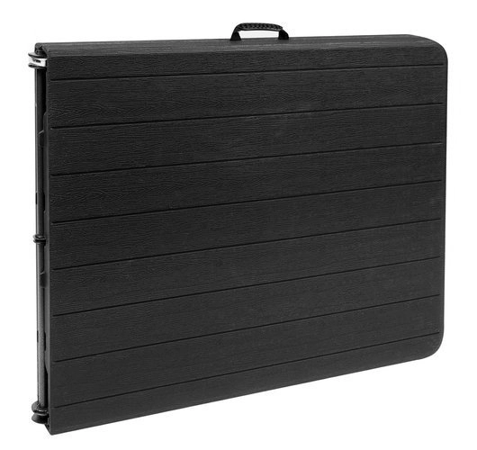 Sammenklappeligt havebord sort 180 cm