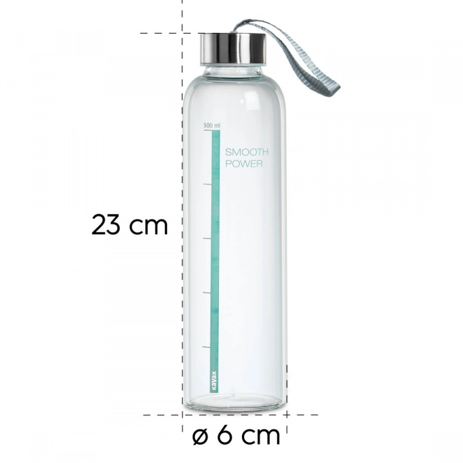 Glasflaske Smooth Power 500 ml