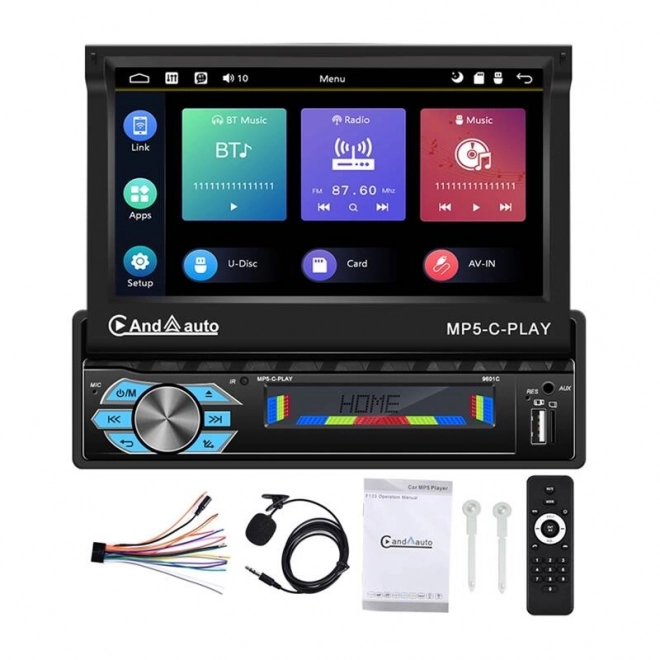 Bilmonitor Podofo 7" med understøttelse af Carplay og Android Auto