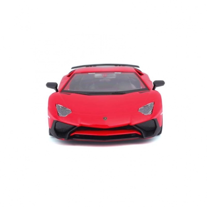 Metalmodel Bburago Lamborghini Aventador rød 1:24