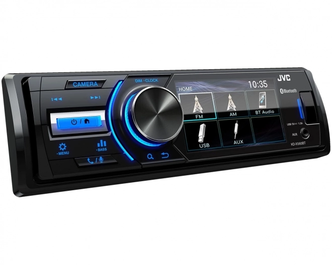 Bilradio JVC med Bluetooth og skærm