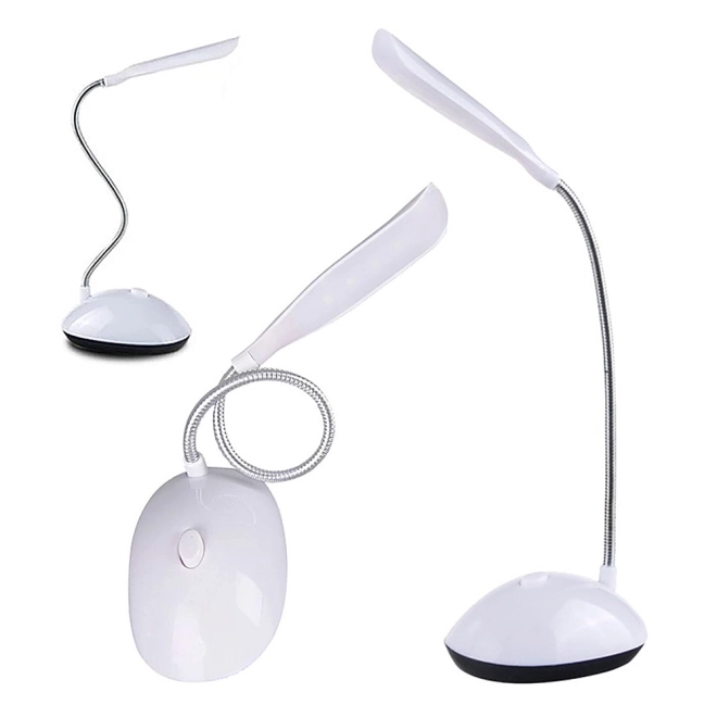 Hvid skolebords-LED-lampe