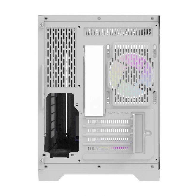 Computer kabinet Darflash FT418 + 6 ARGB ventilatorer (hvid)