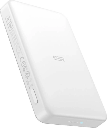 Magnetisk powerbank ESR Qi2 MagSlim 10000 mAh – hvid