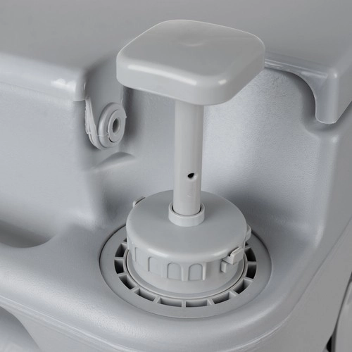 Trizand 24498 Bærbar campingtoilet 20 + 12 l, grå