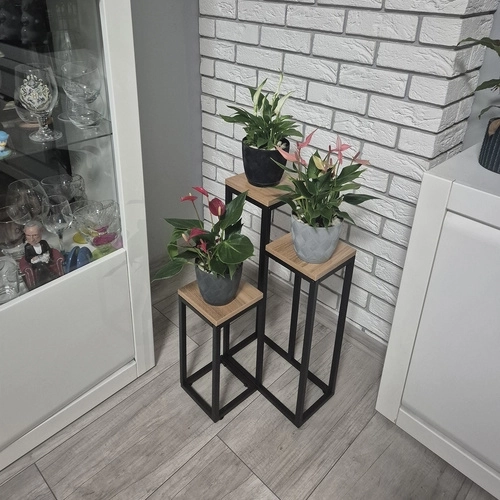 Ruhhy blomsterstativ loft 3 niveauer
