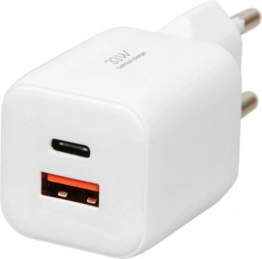 iBox C-42 GaN hurtigoplader 33W med USB-C og USB-A