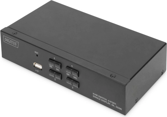 4-port HDMI KVM-switch 4K 30 Hz