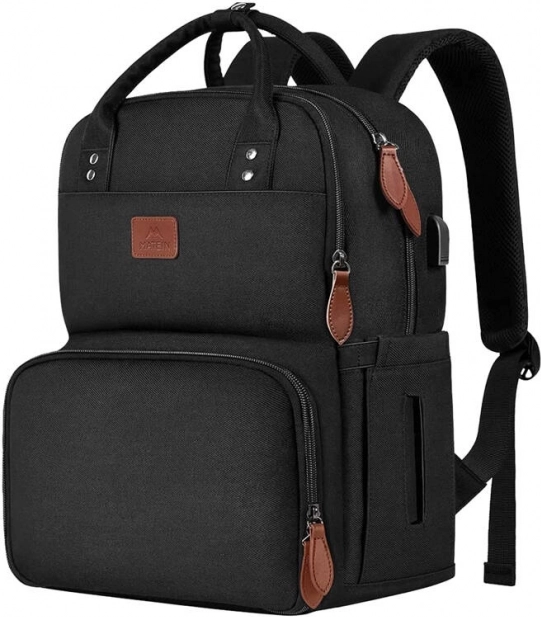 Matein computerrygsæk med USB-port 15,6'' sort