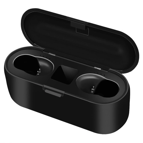 Bluetooth trådløse høretelefoner - sort + powerbank