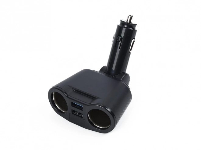Stik til cigarettænder med splitter og USB-oplader