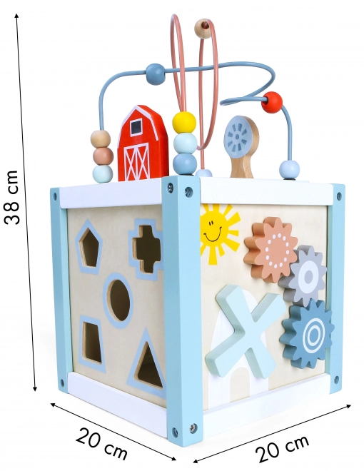 Træsættet klassifikator med klodser fra Ecotoys
