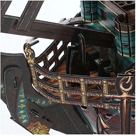 Realistiske detaljer på den historiske galeon