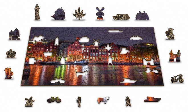 Træpuslespil Nat Amsterdam