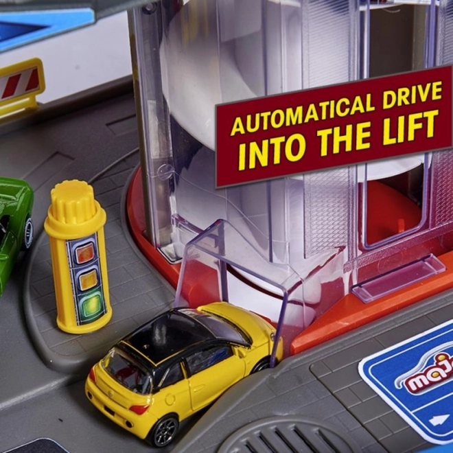 Garage Super City + 6 bilmodeller og tog