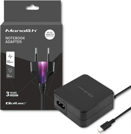 Vægoplader USB‑C 65 W med Power Delivery – QOLTEC