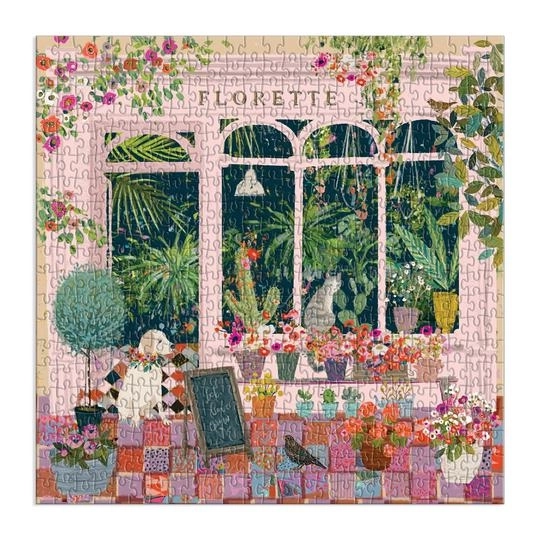 Florette-puslespil fra Galison 500 brikker