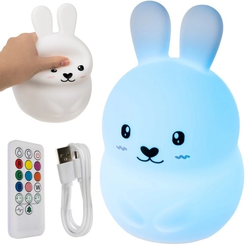 RGB natlampe med fjernbetjening - kanin