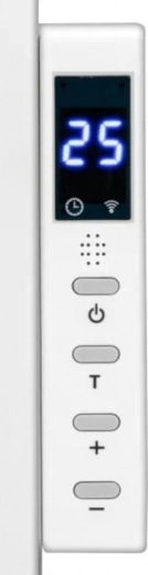 Smart styring via panel, Tuya‑app og fjernbetjening