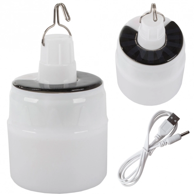 Solcellelampe til vandring og camping