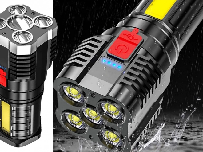 Genopladelig LED campingreflektor