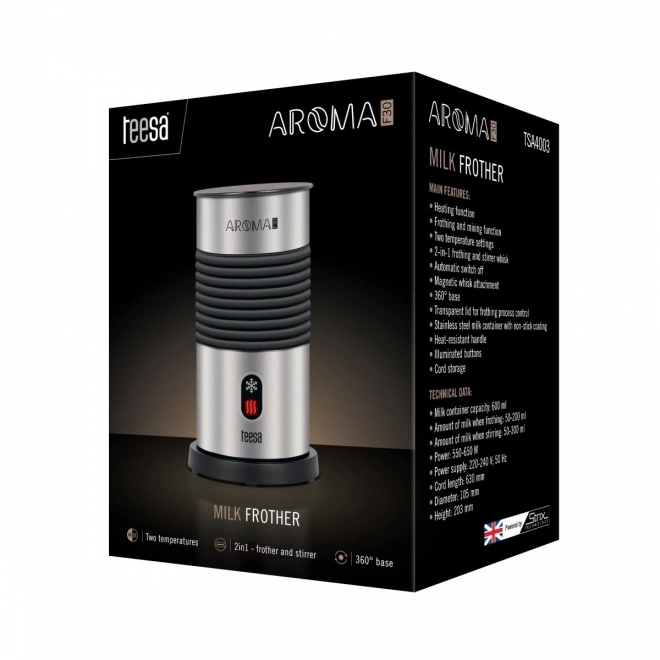 Elektrisk mælkeskummer 600 ml