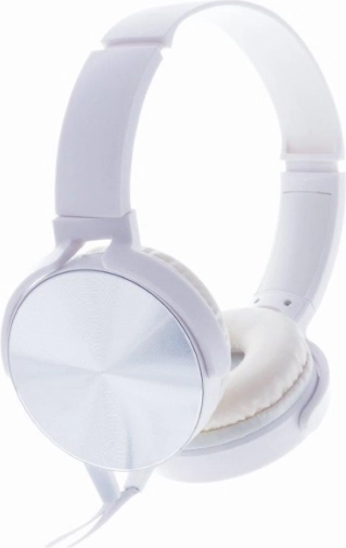 Stereoheadset med mikrofon Montana hvid