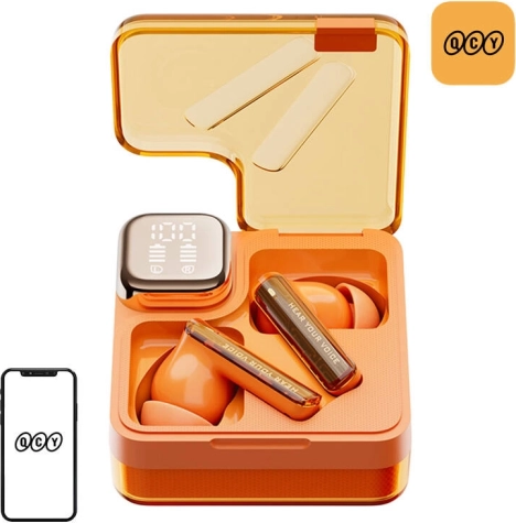 Trådløse høretelefoner TWS QCY MeloBuds Neo T31 orange