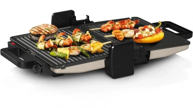 Elektrisk grill sølv