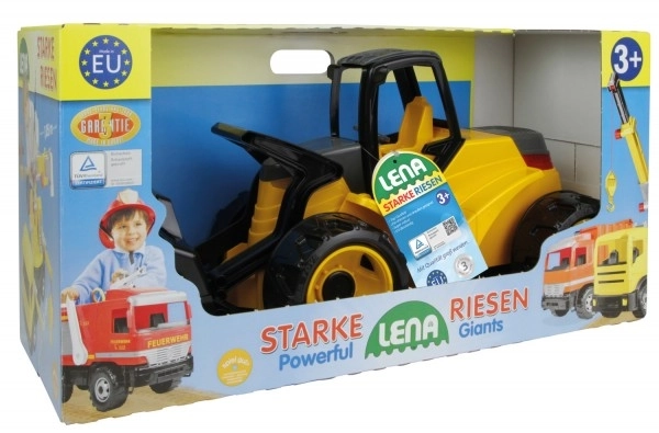 Stor gul-sort læssemaskine fra Giga Trucks