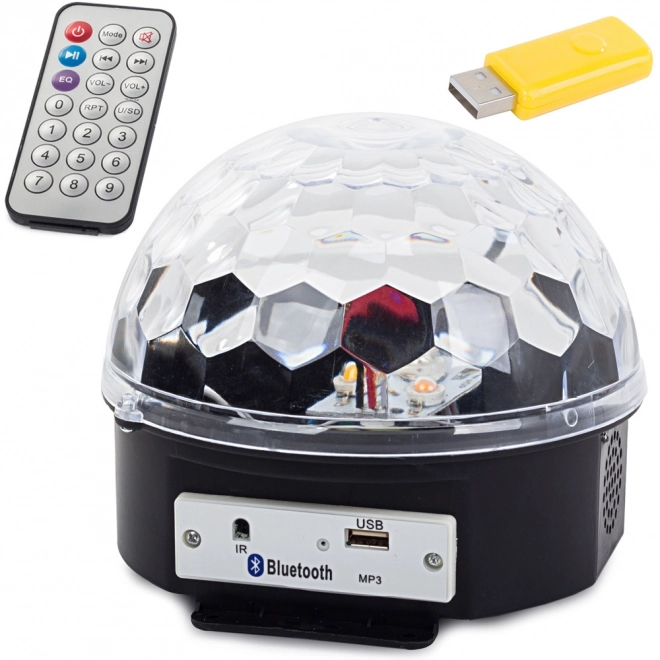 LED diskokugle USB MP3 projektor med Bluetooth og laser