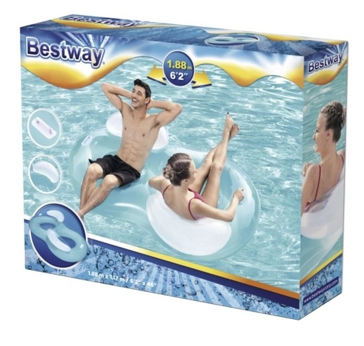 oppustelig dobbelt pool-luftmadras Bestway